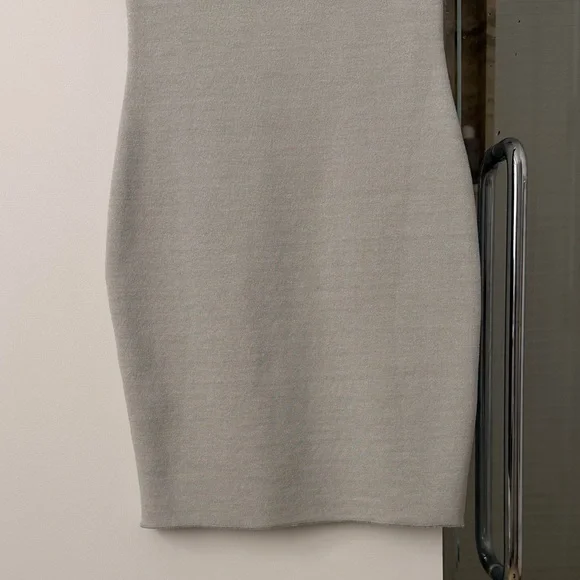 Zara Light Gray Mini Dress - Picture 4 of 4